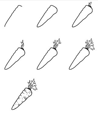 Dibujos de Zanahoria de Huerto