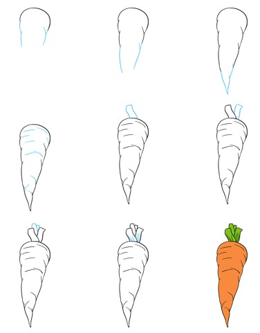 Dibujos de Zanahoria Gigante
