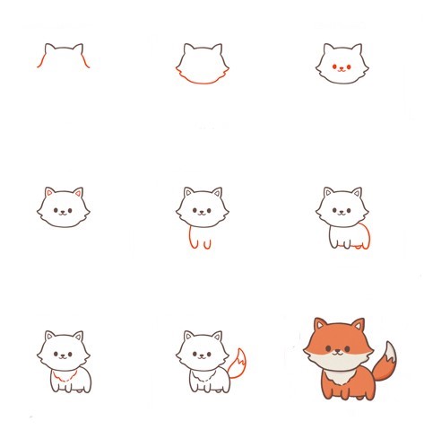 Dibujos de Zorros