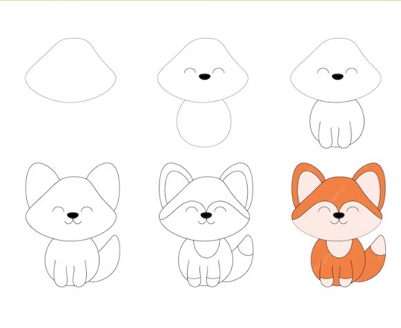 Dibujos de Zorro Bebé