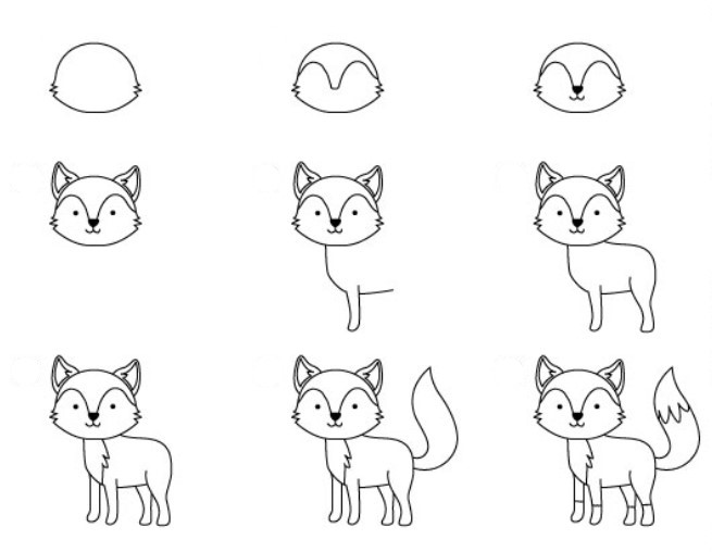 Dibujos de Zorro Blanco