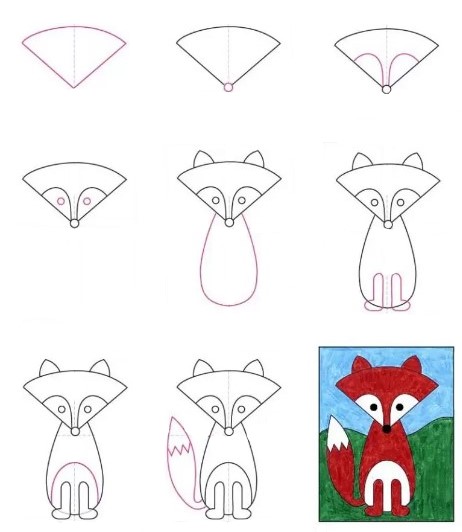 Dibujos de Zorro en la Naturaleza