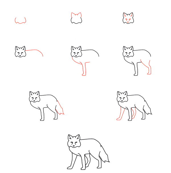 Dibujos de Zorro Gigante