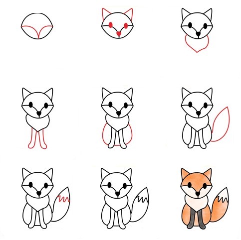 Dibujos de Zorro Pequeño