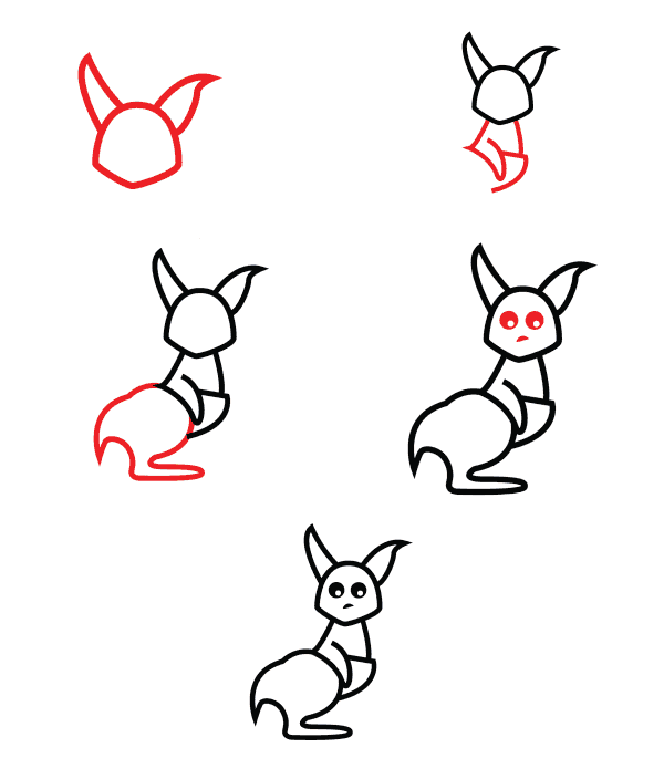 Dibujos de Canguro Tierno