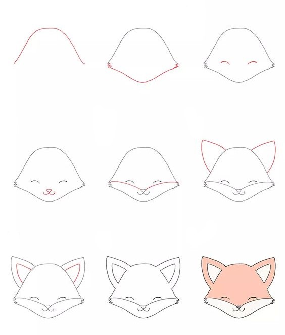 Dibujos de Zorro Sonriente
