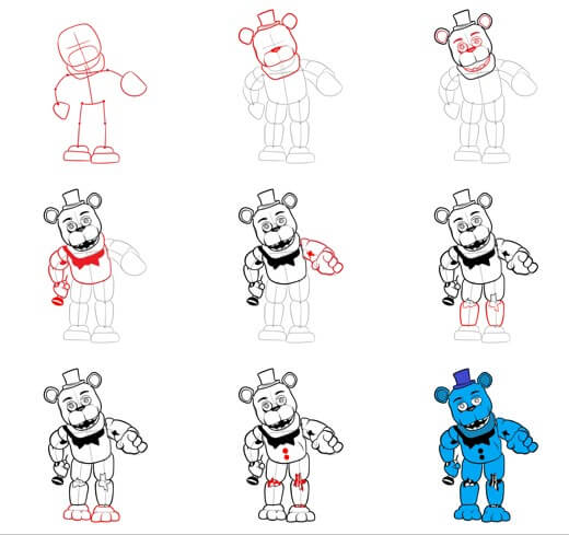 Dibujos de Five Nights at Freddy’s (FNAF)