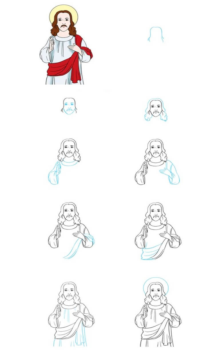 Dibujos de Jesus Fácil