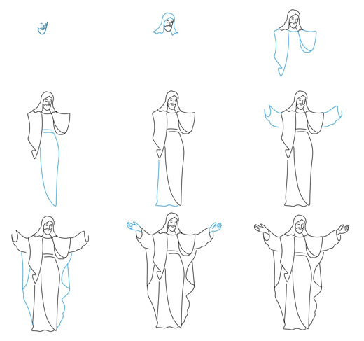 Dibujos de Jesús - Idea 5