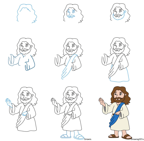 Dibujos de Jesús - Idea 8