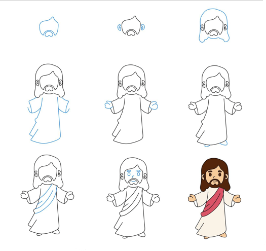 Dibujos de Jesús para niños