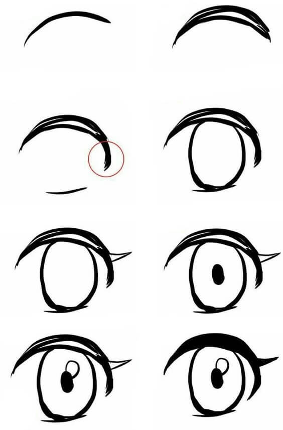 Dibujos de Ojos de Anime - Idea 31