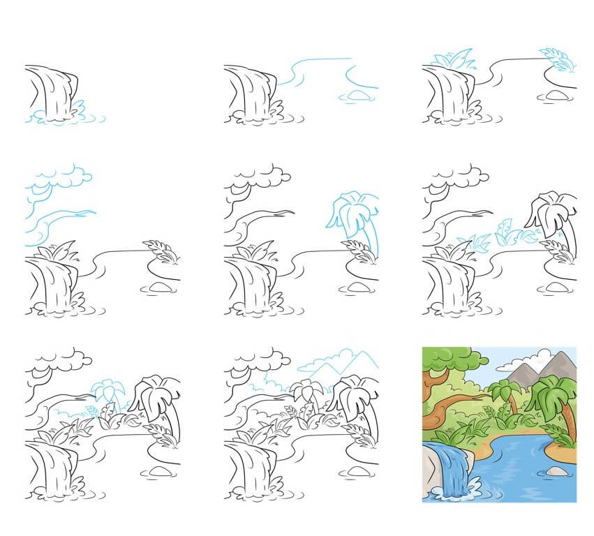 Dibujos de Un bosque – Idea 12