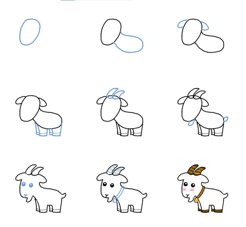 Dibujos de Cabra blanca