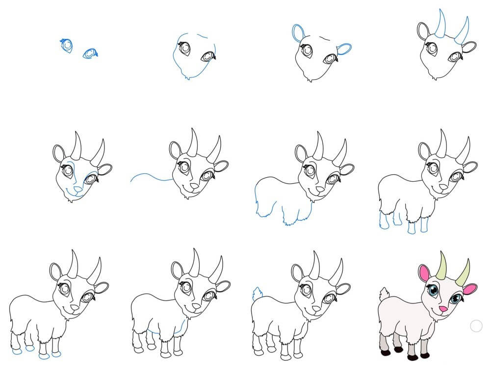 Dibujos de Cabra bonita