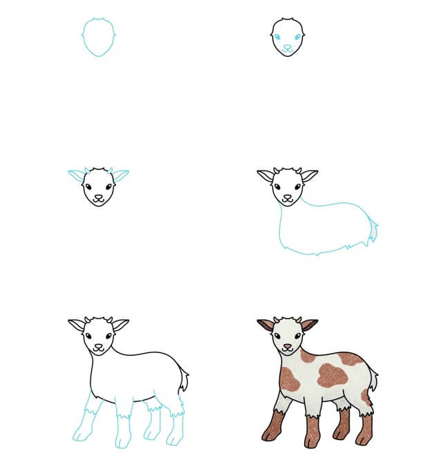 Dibujos de Cabra de dibujos animados