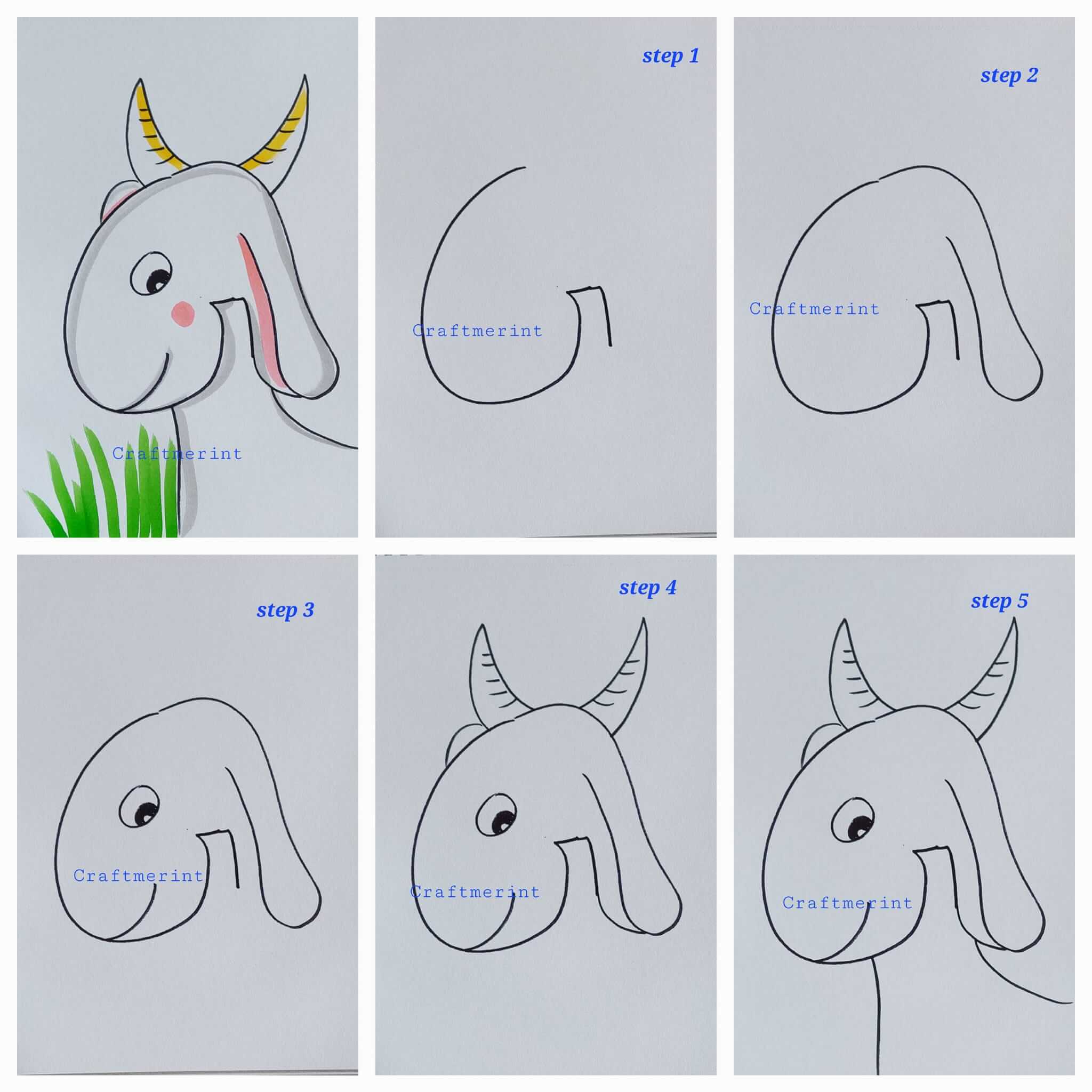 Dibujos de Cabra montesa