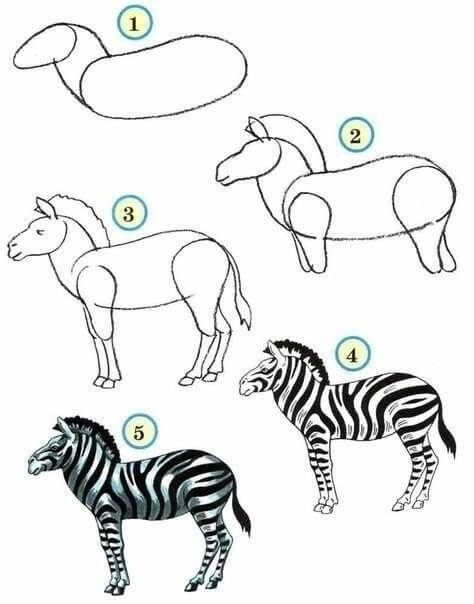 Dibujos de Cebra artística