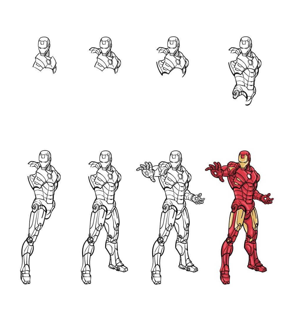 Dibujos de Iron Man disparando