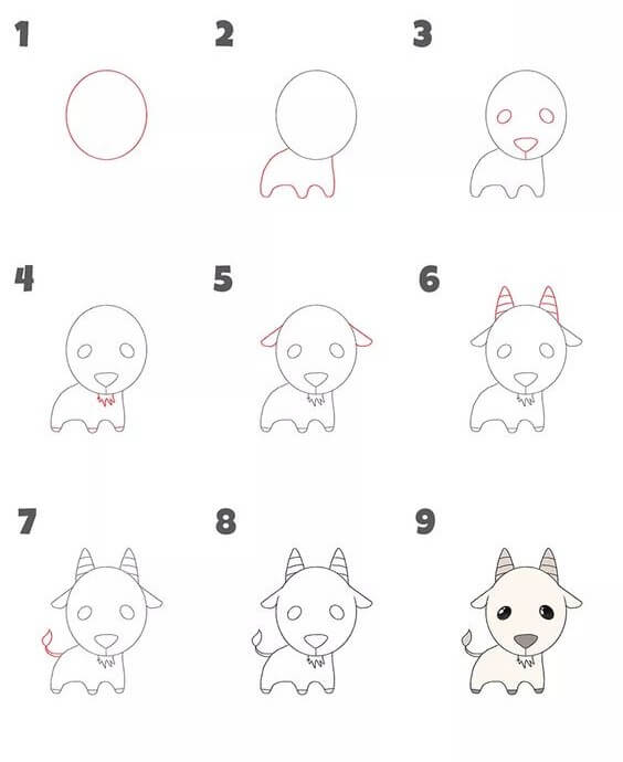 Dibujos de Lindo cabrito