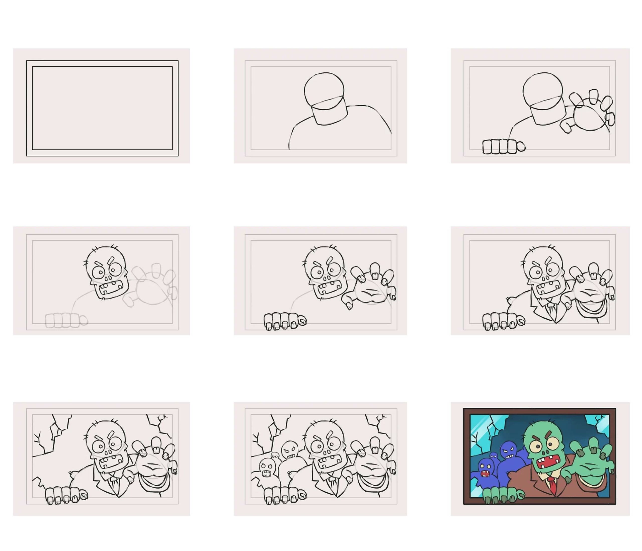 Dibujos de Foto Zombi