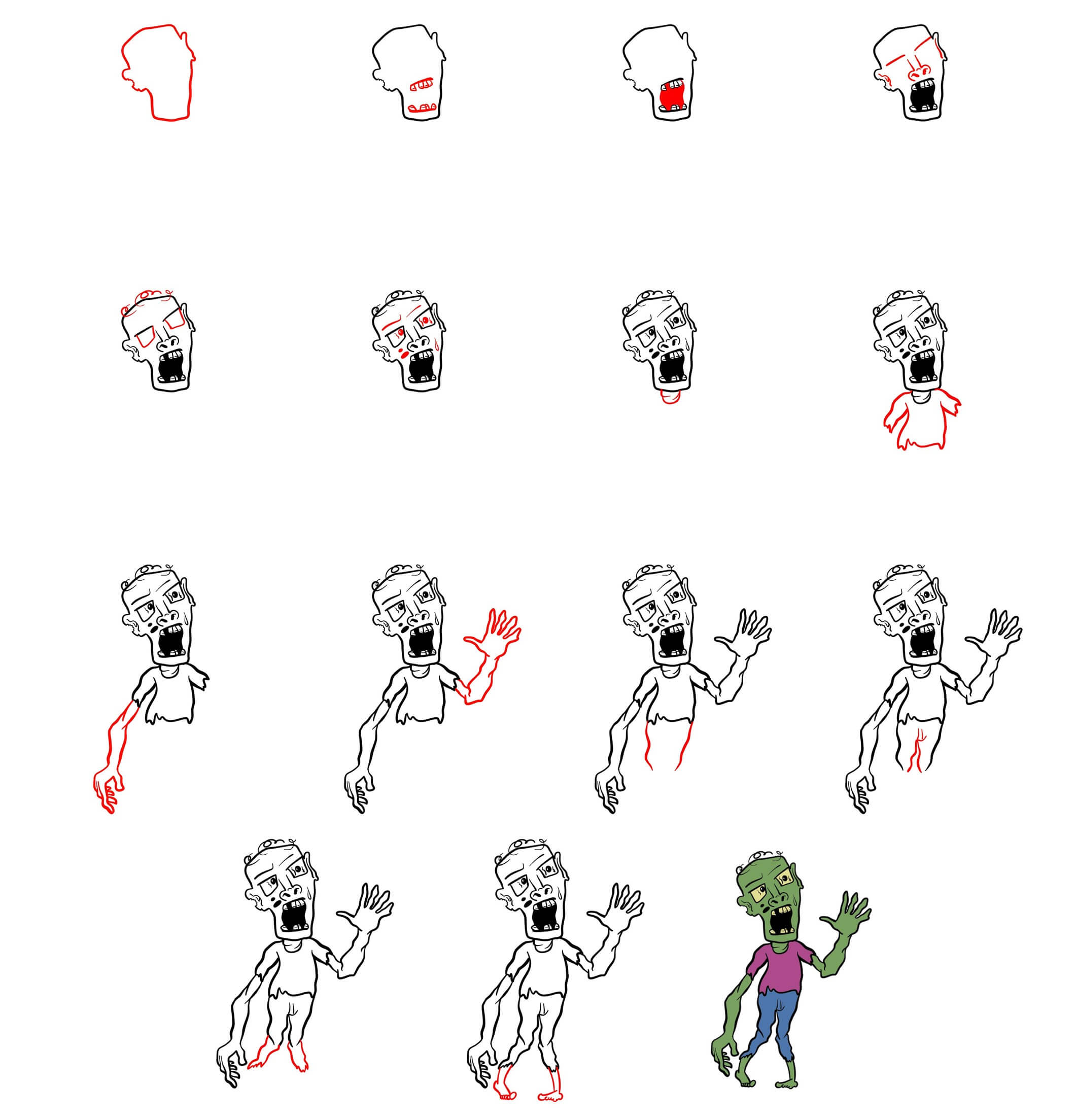 Dibujos de Zombi - Idea 23
