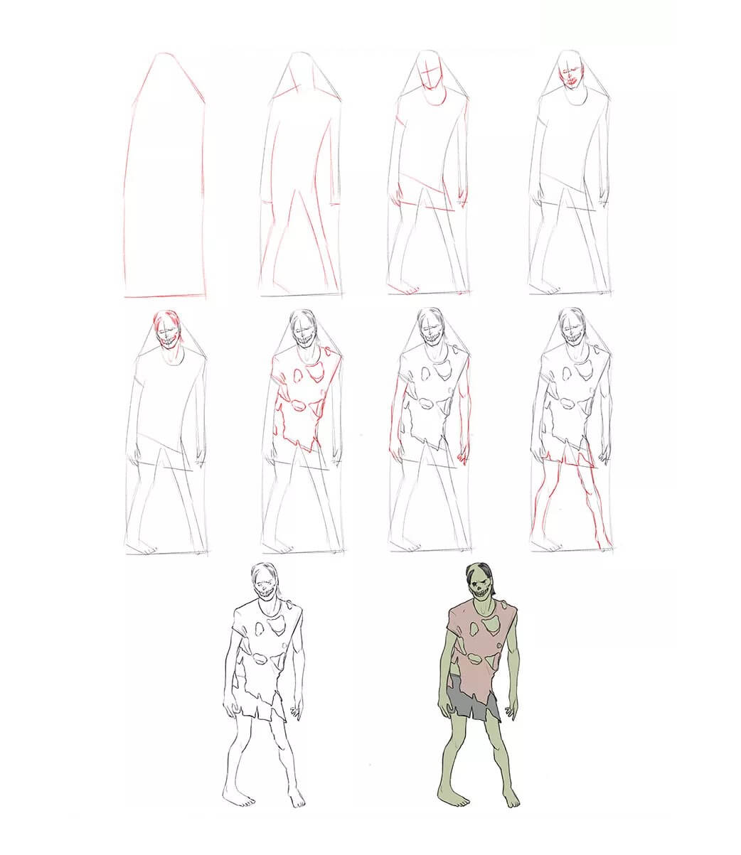 Dibujos de Zombi - Idea 8