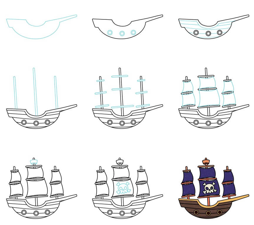Dibujos de Pirate ship idea (13)