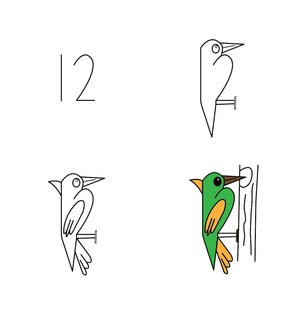Dibujos de Woodpecker idea (16)