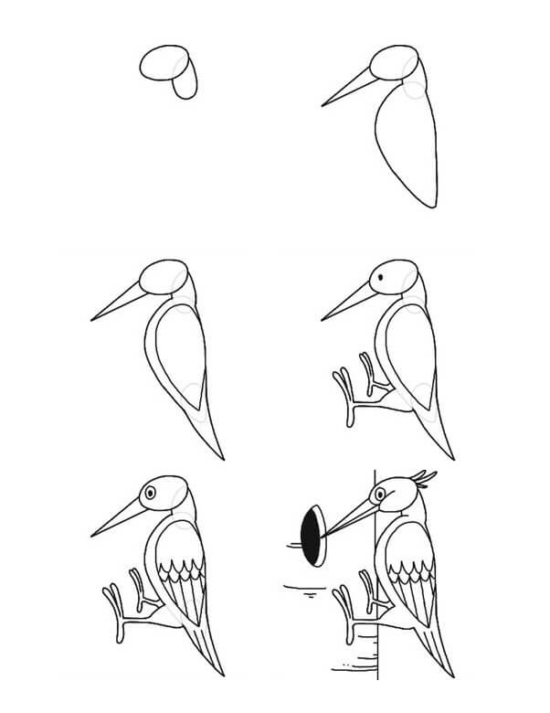 Dibujos de Woodpecker idea (2)