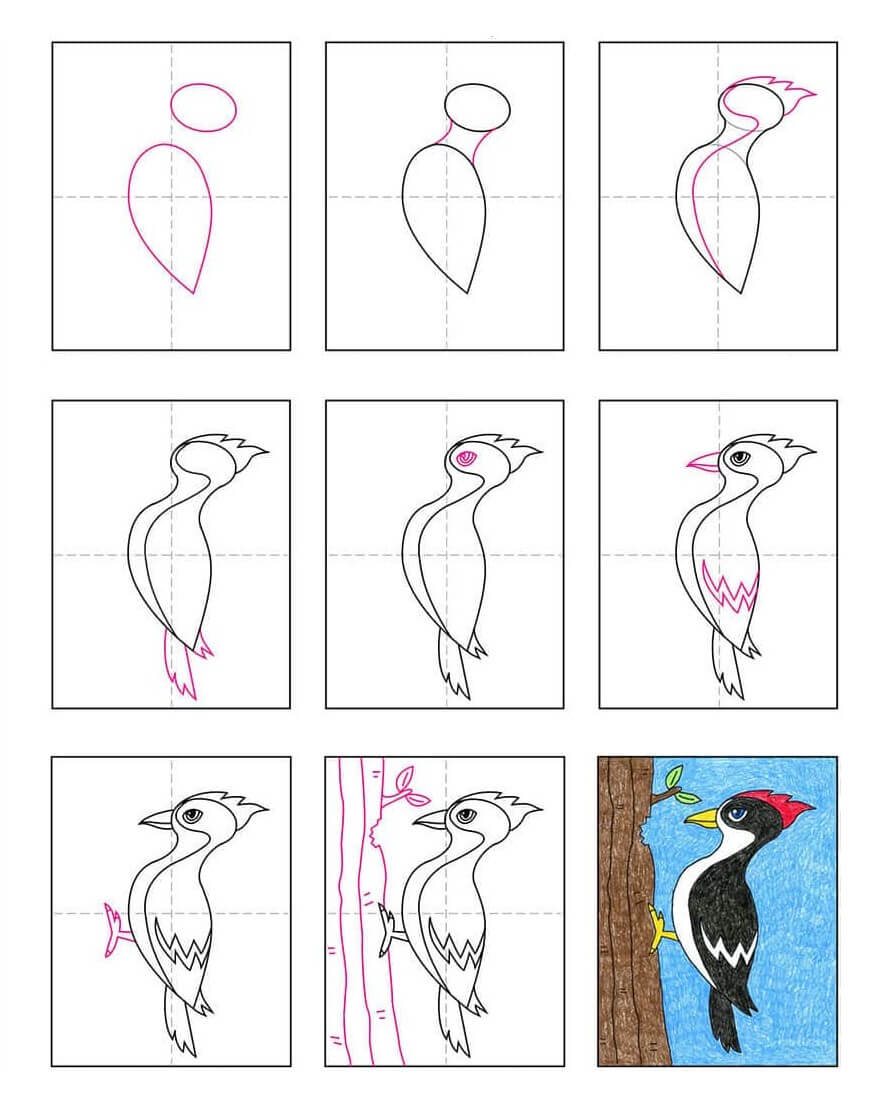 Dibujos de Woodpecker idea (6)