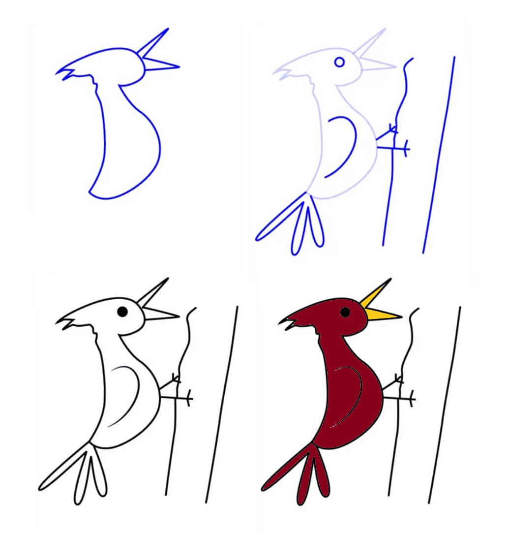 Dibujos de Woodpecker idea (9)