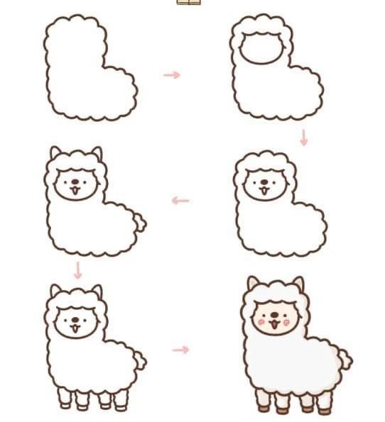 Dibujos de Camello kawaii
