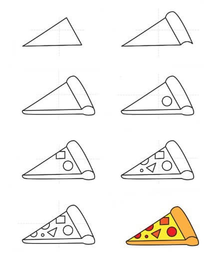 Dibujos de Pizza caliente