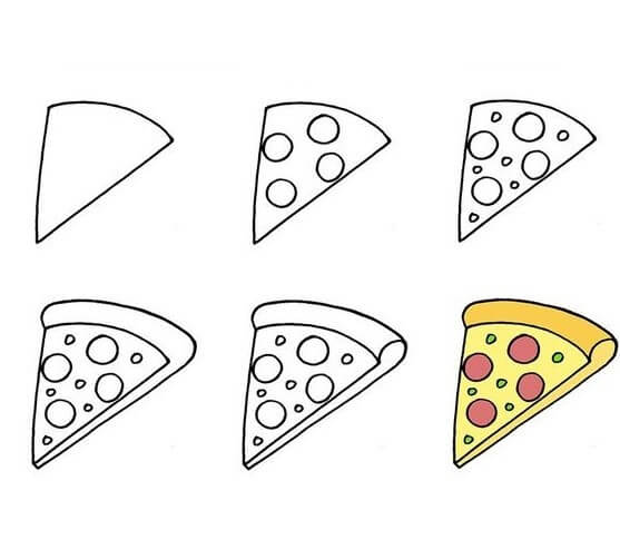Dibujos de Pizza con tomate