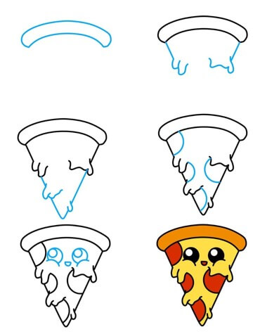 Dibujos de Pizza de pepperoni