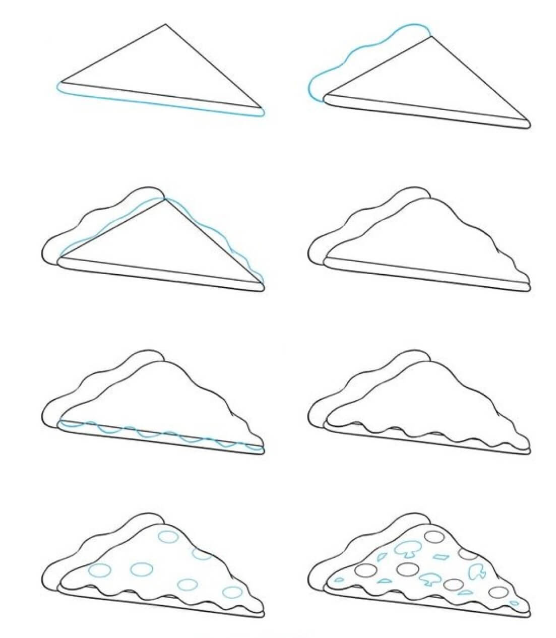 Dibujos de Pizza de pollo