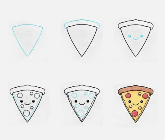Dibujos de Pizza hawaiana