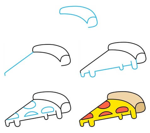 Dibujos de Pizza italiana