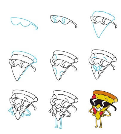 Dibujos de Pizza mexicana