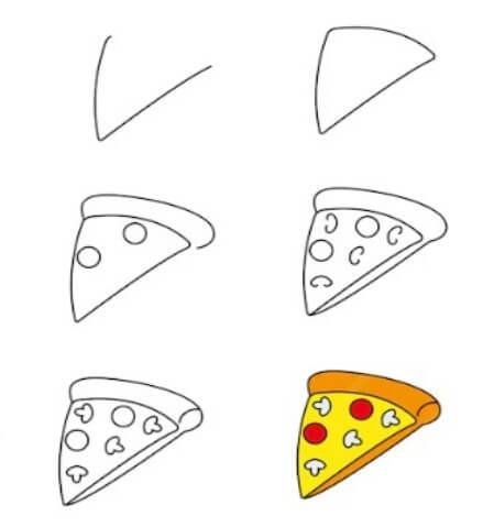 Dibujos de Pizza recién horneada